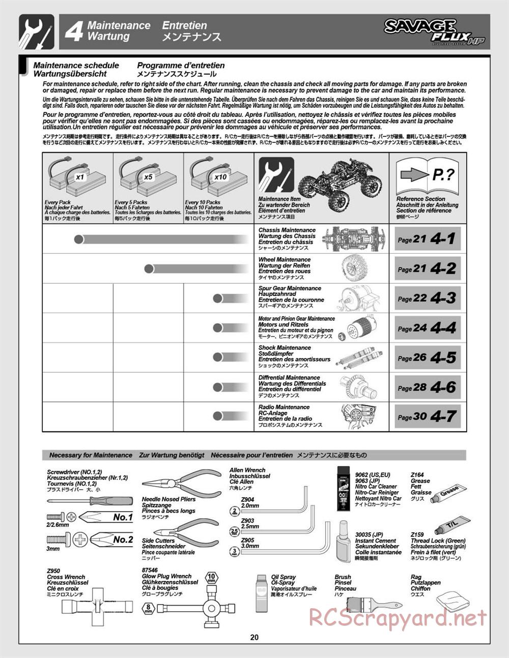 HPI - Savage Flux HP - Manual - Page 20