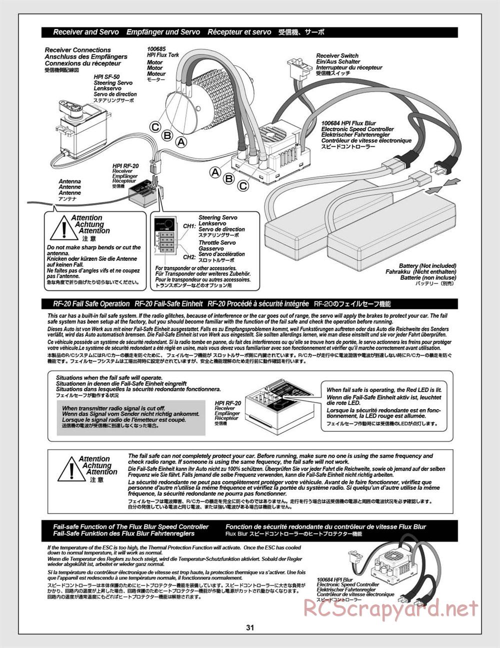 HPI - Savage Flux HP - Manual - Page 31