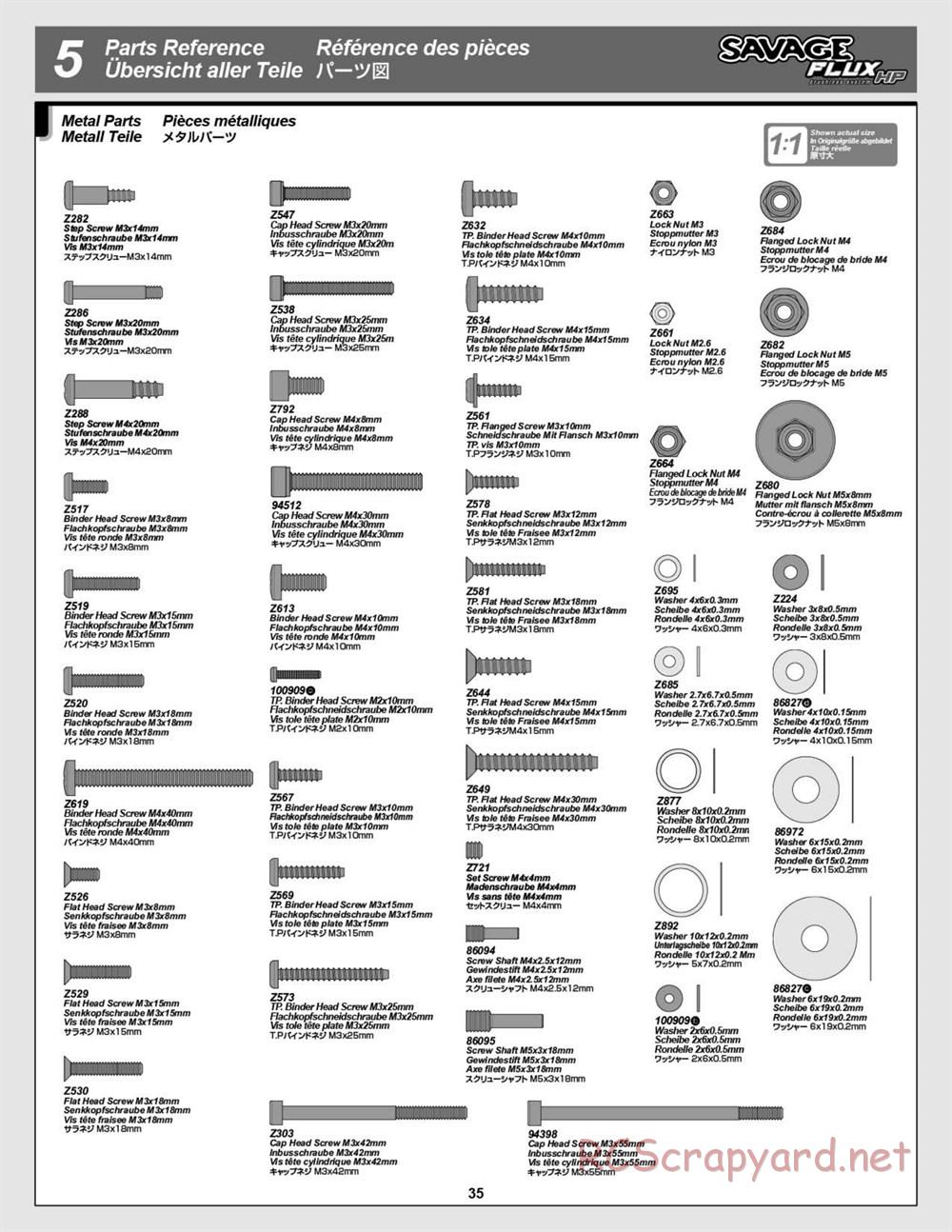 HPI - Savage Flux HP - Manual - Page 35