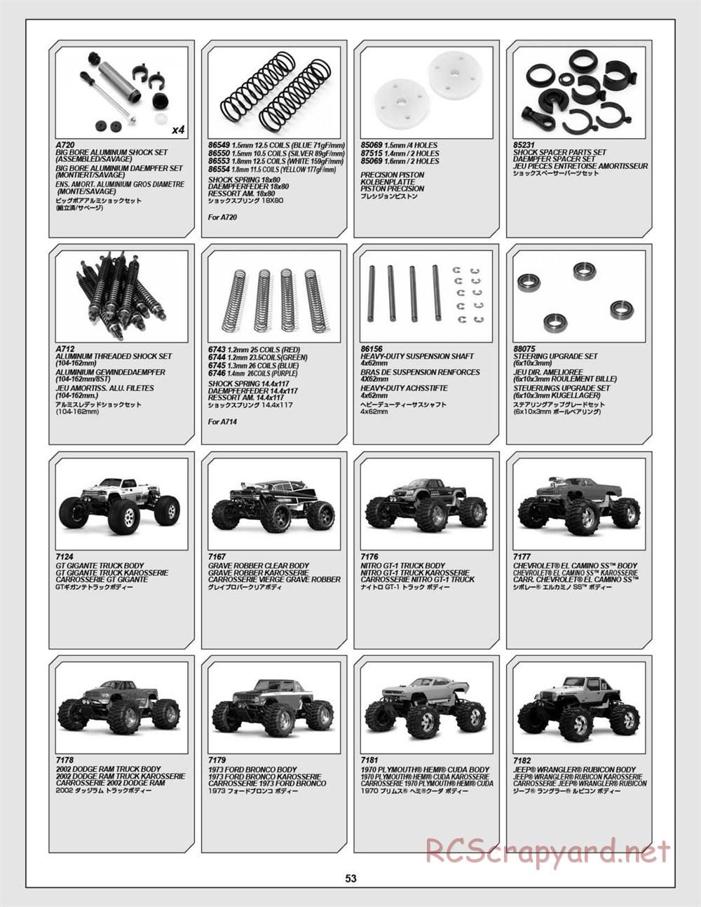 HPI - Savage Flux HP - Exploded View - Page 53