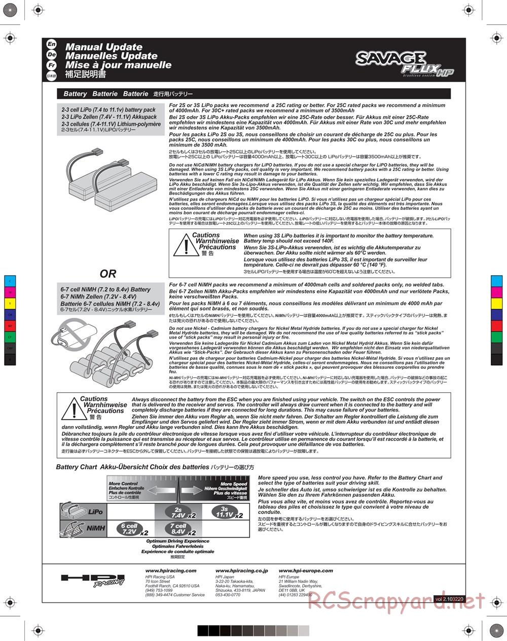 HPI - Savage Flux HP - Manual - Page 56