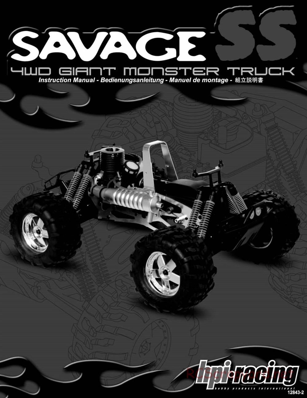 HPI - Savage SS - Manual - Page 1