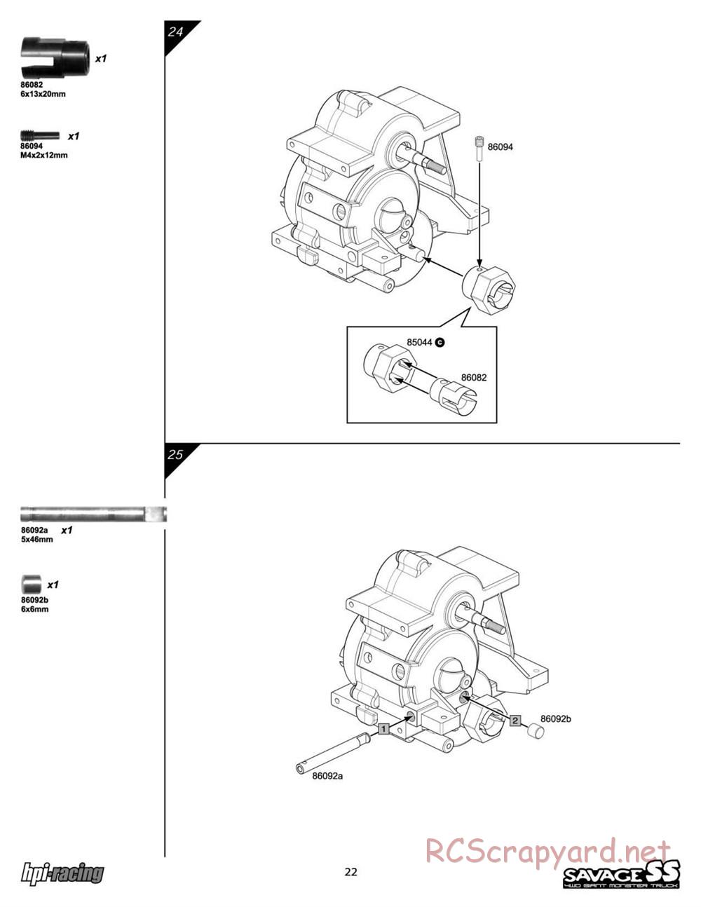 HPI - Savage SS - Manual - Page 22