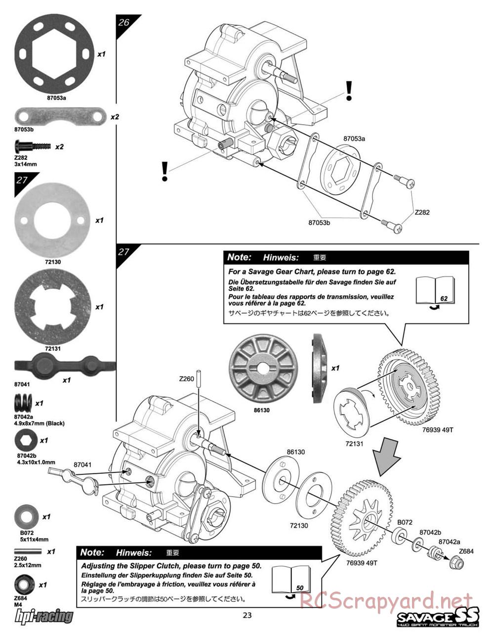 HPI - Savage SS - Manual - Page 23