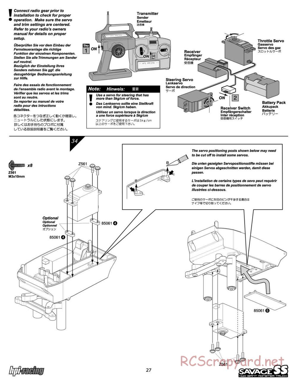 HPI - Savage SS - Manual - Page 27