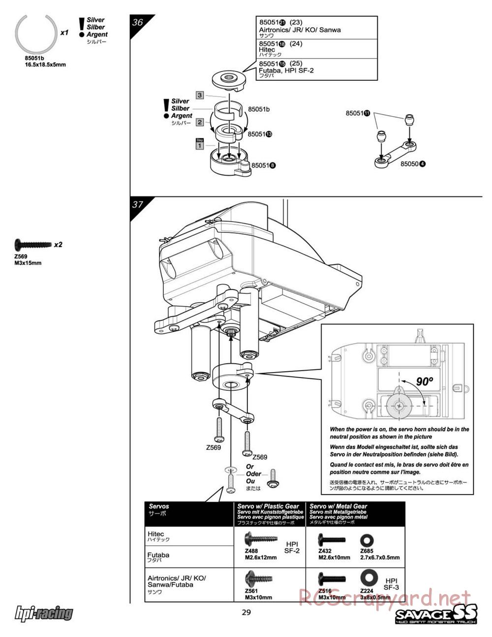 HPI - Savage SS - Manual - Page 29