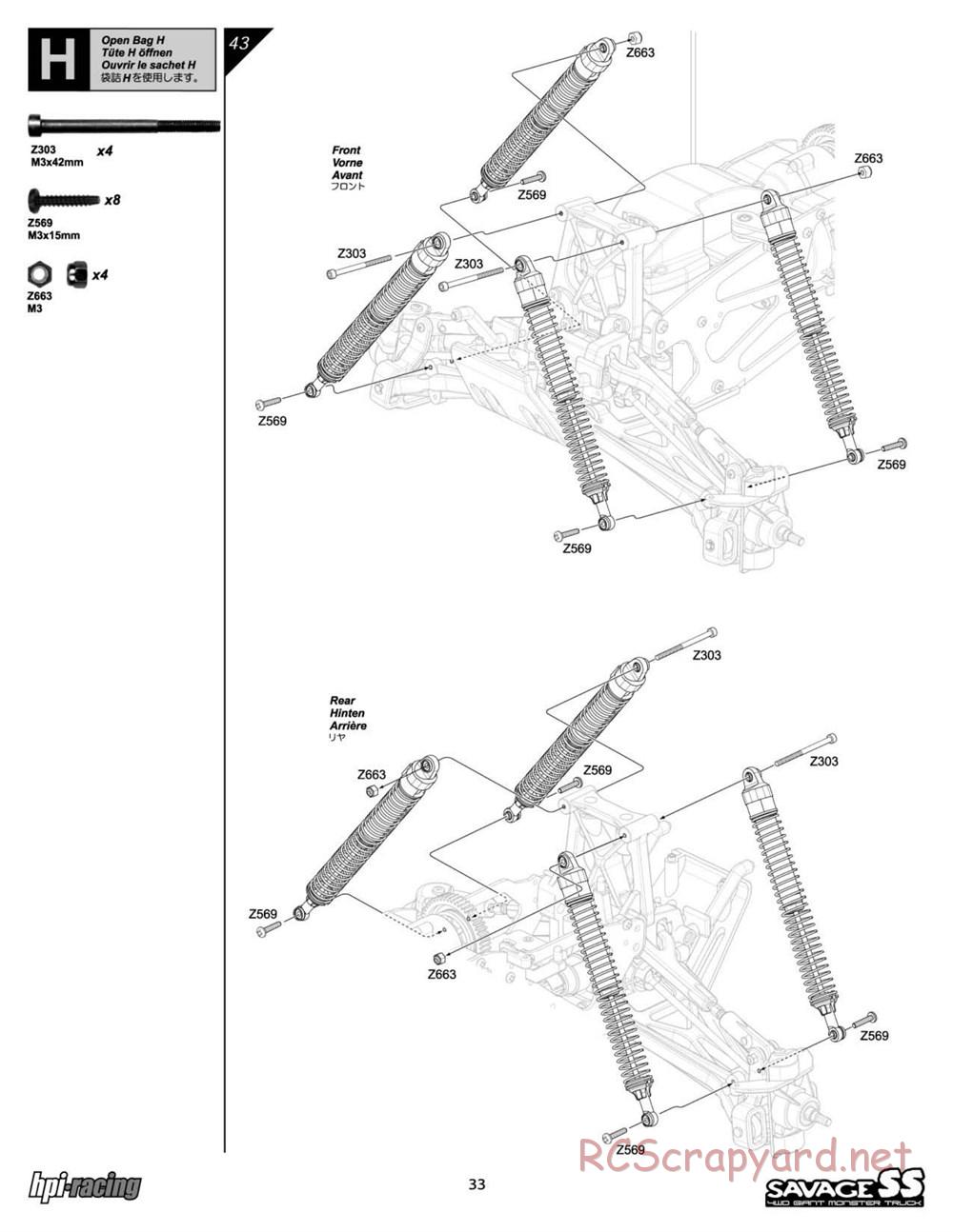 HPI - Savage SS - Manual - Page 33