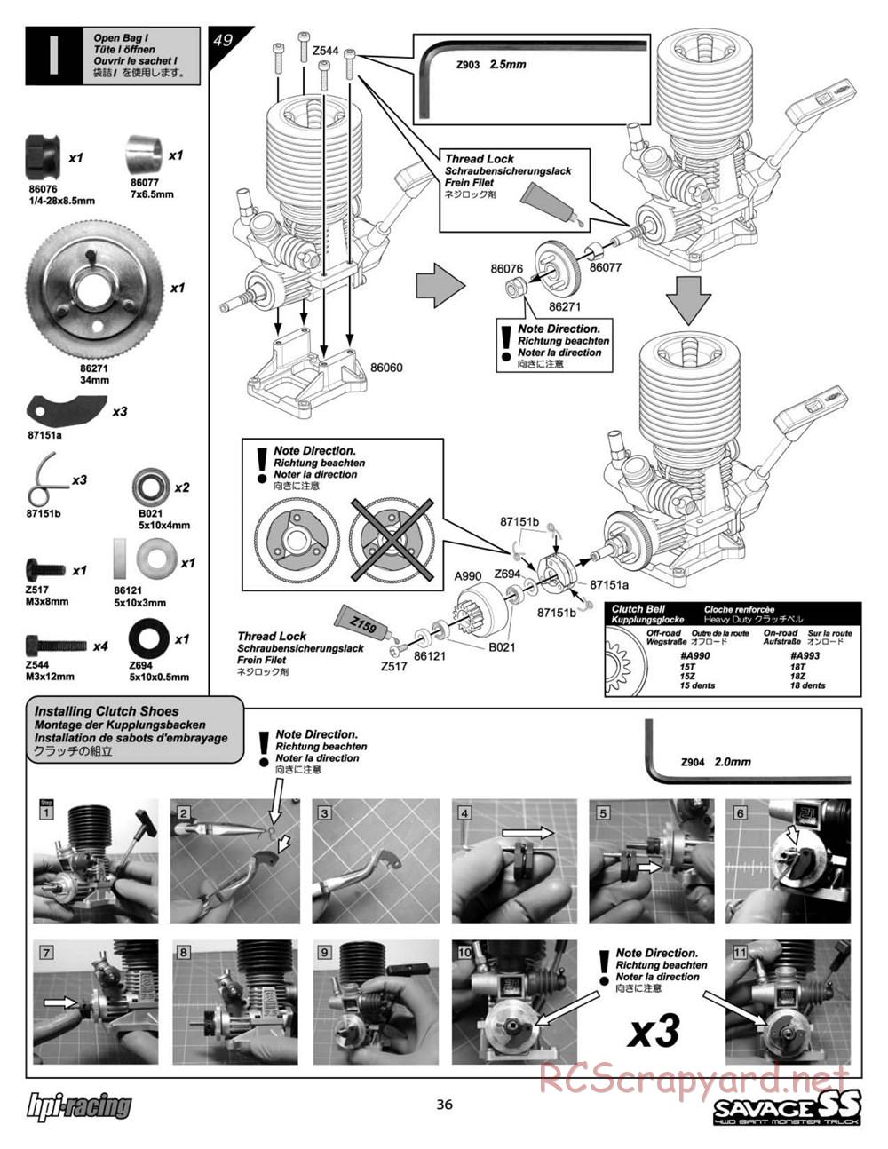 HPI - Savage SS - Manual - Page 36