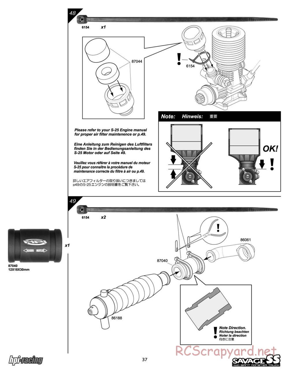 HPI - Savage SS - Manual - Page 37