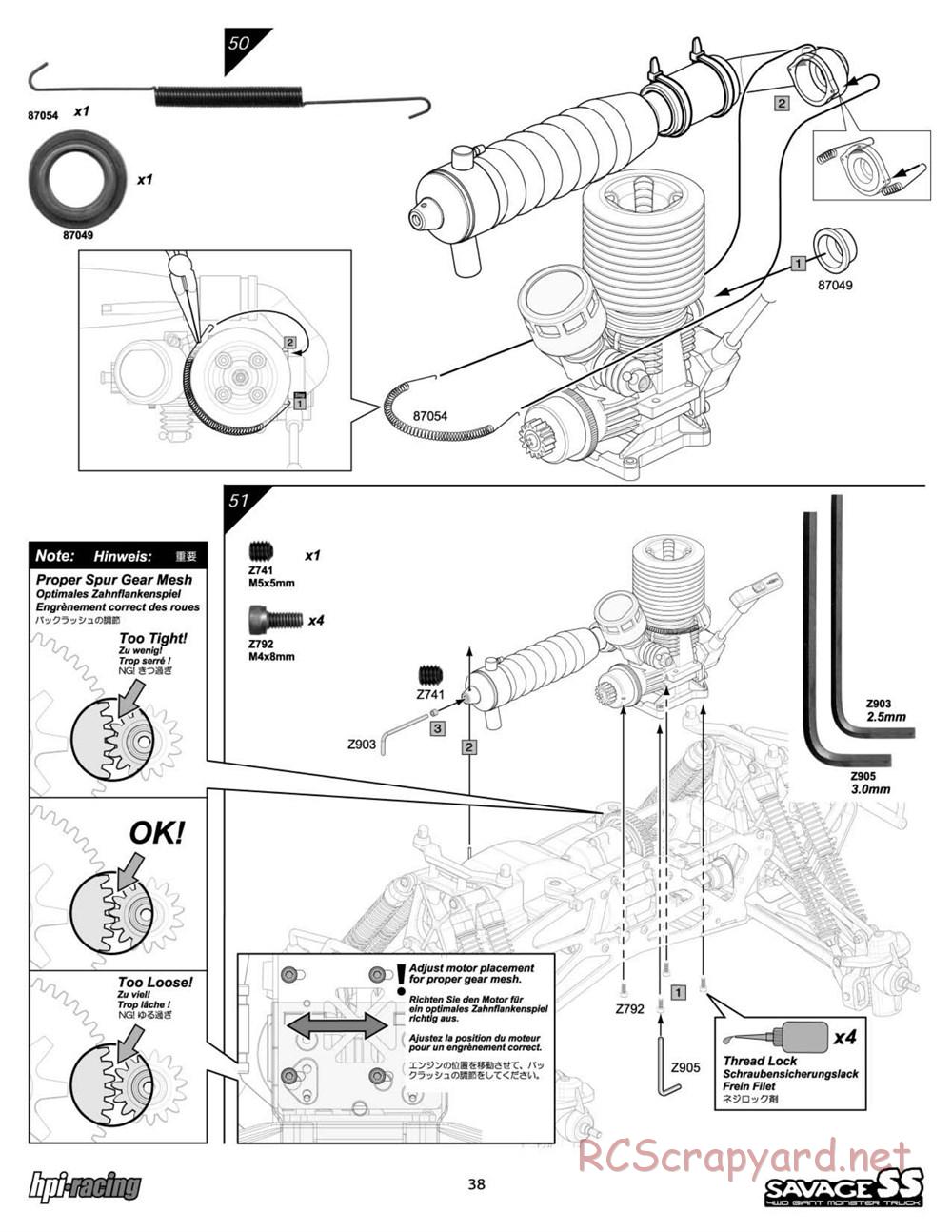 HPI - Savage SS - Manual - Page 38