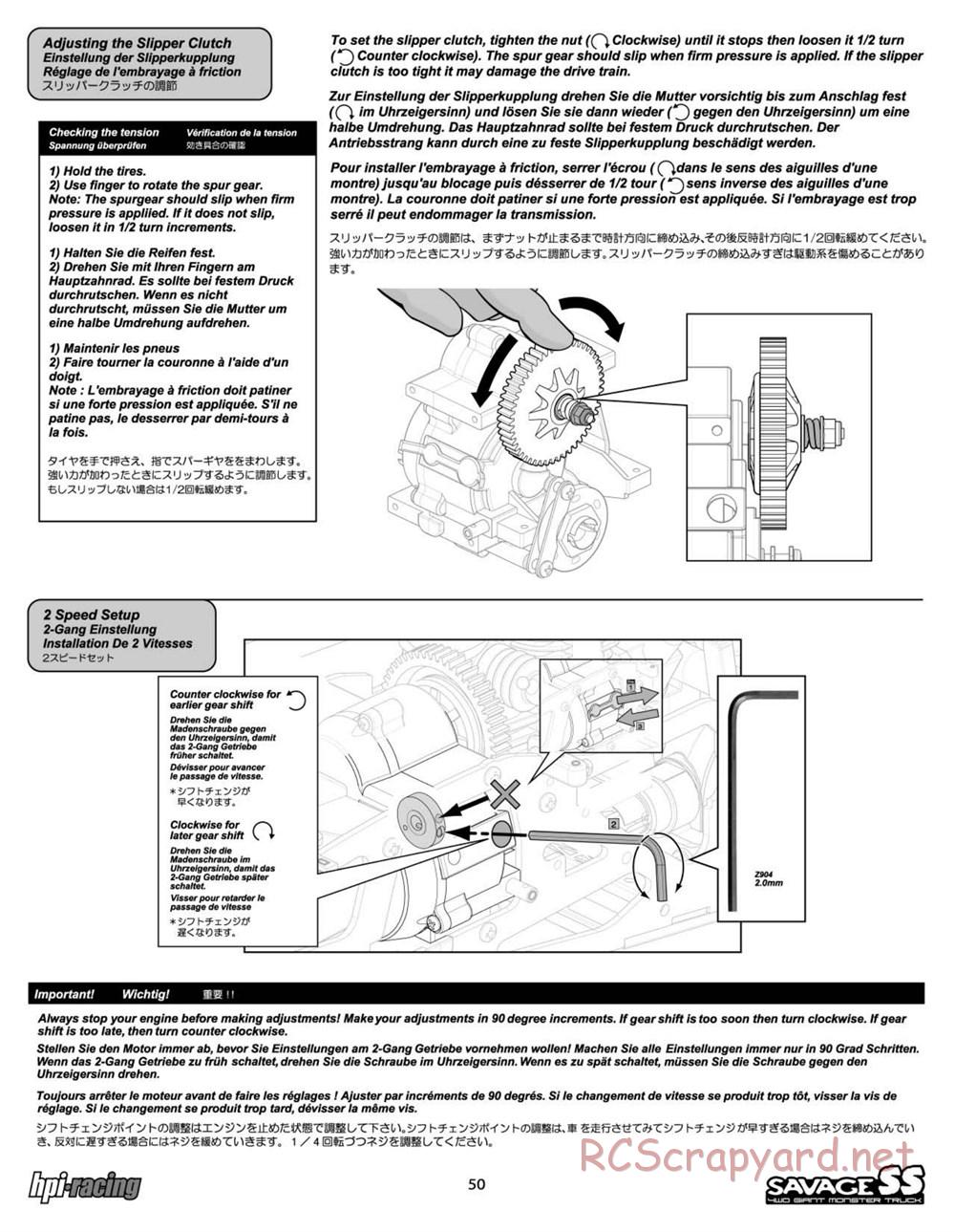 HPI - Savage SS - Manual - Page 50