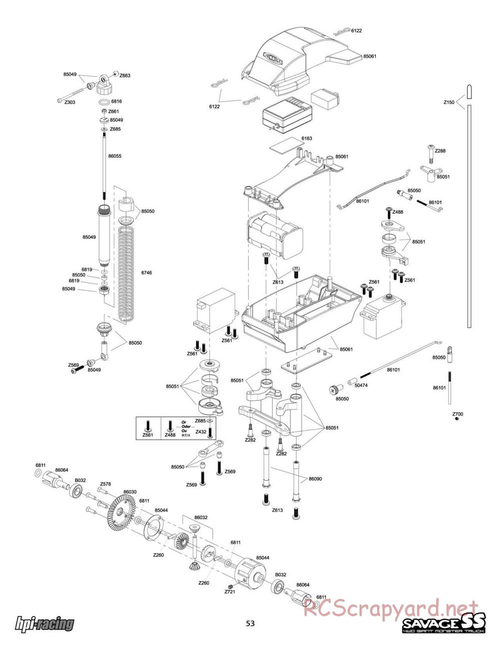 HPI - Savage SS - Exploded View - Page 53