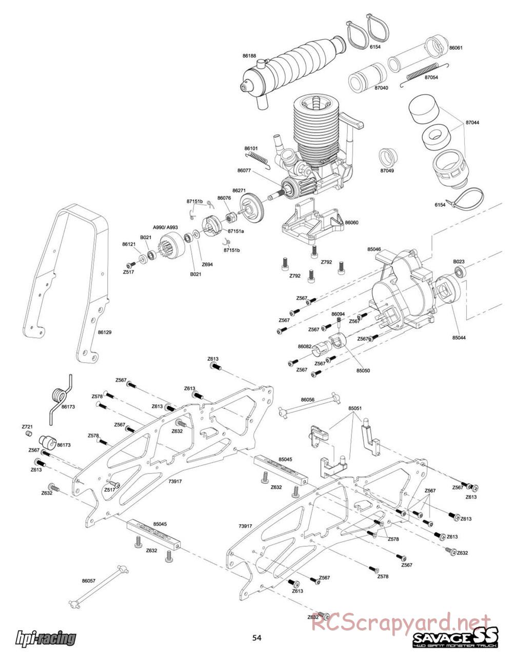 HPI - Savage SS - Exploded View - Page 54