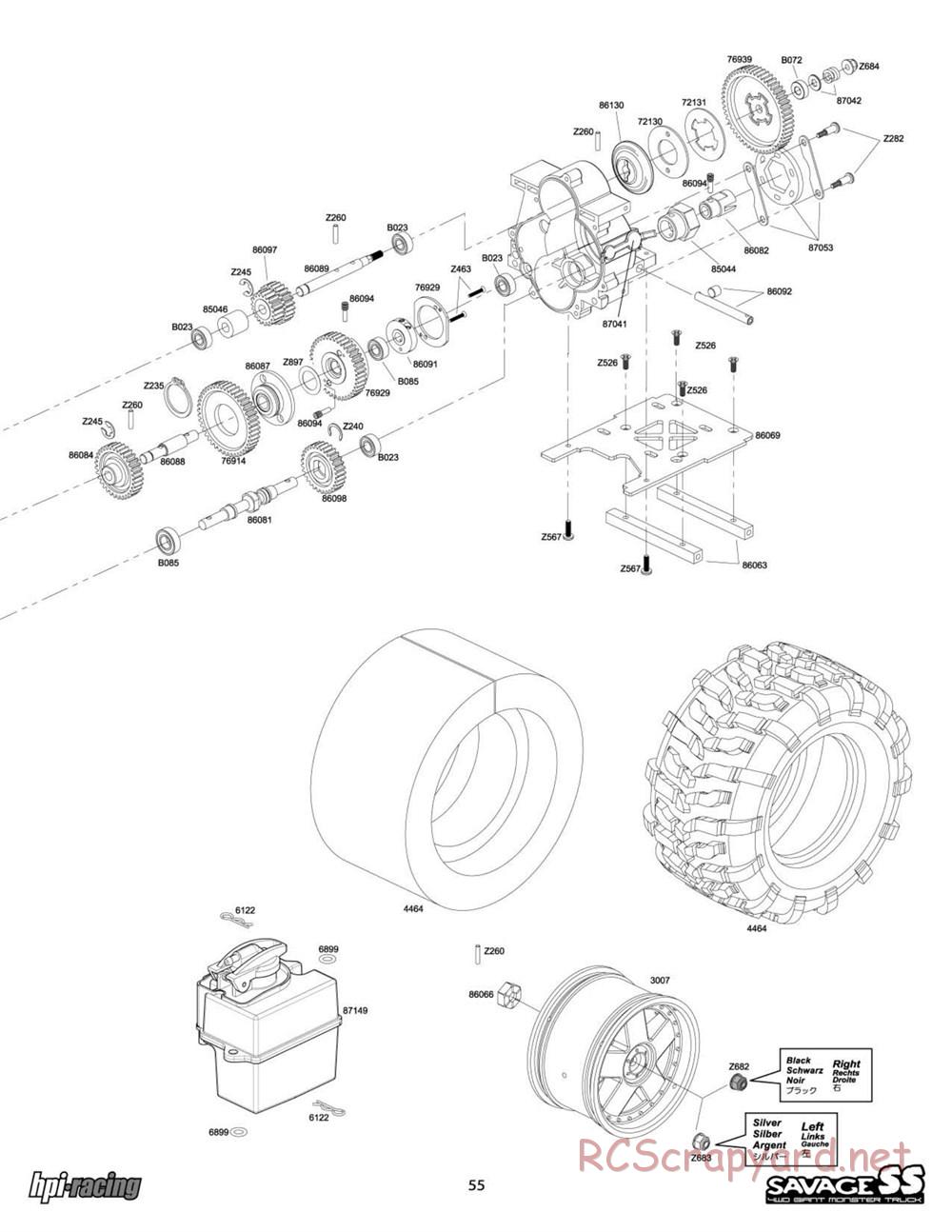 HPI - Savage SS - Exploded View - Page 55