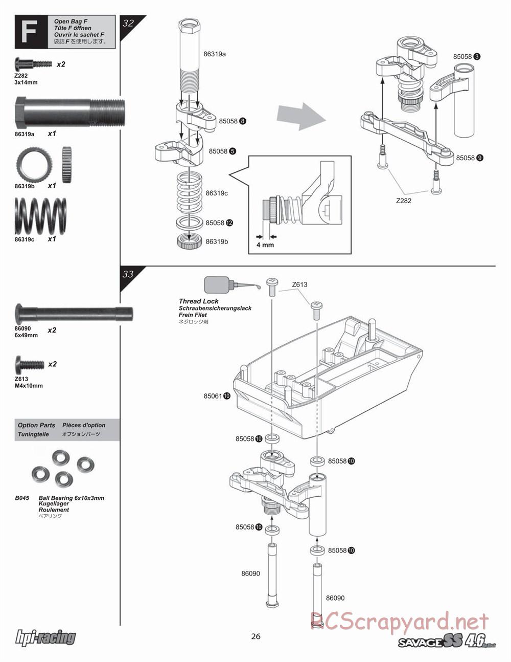 HPI - Savage SS 4.6 - Manual - Page 26