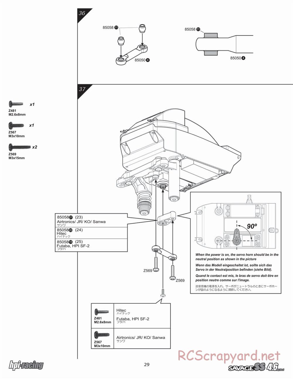 HPI - Savage SS 4.6 - Manual - Page 29