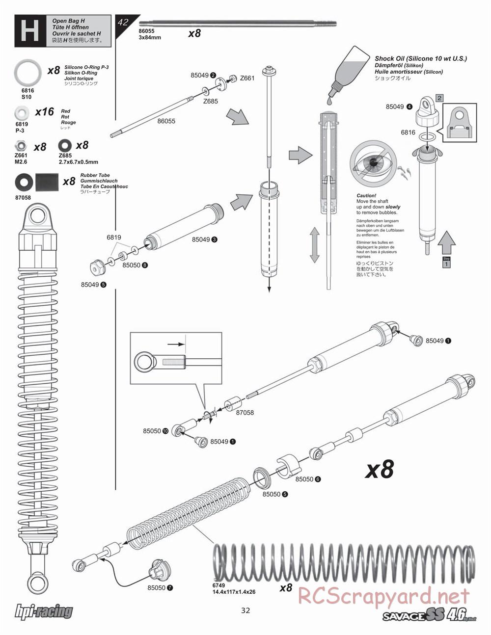 HPI - Savage SS 4.6 - Manual - Page 32