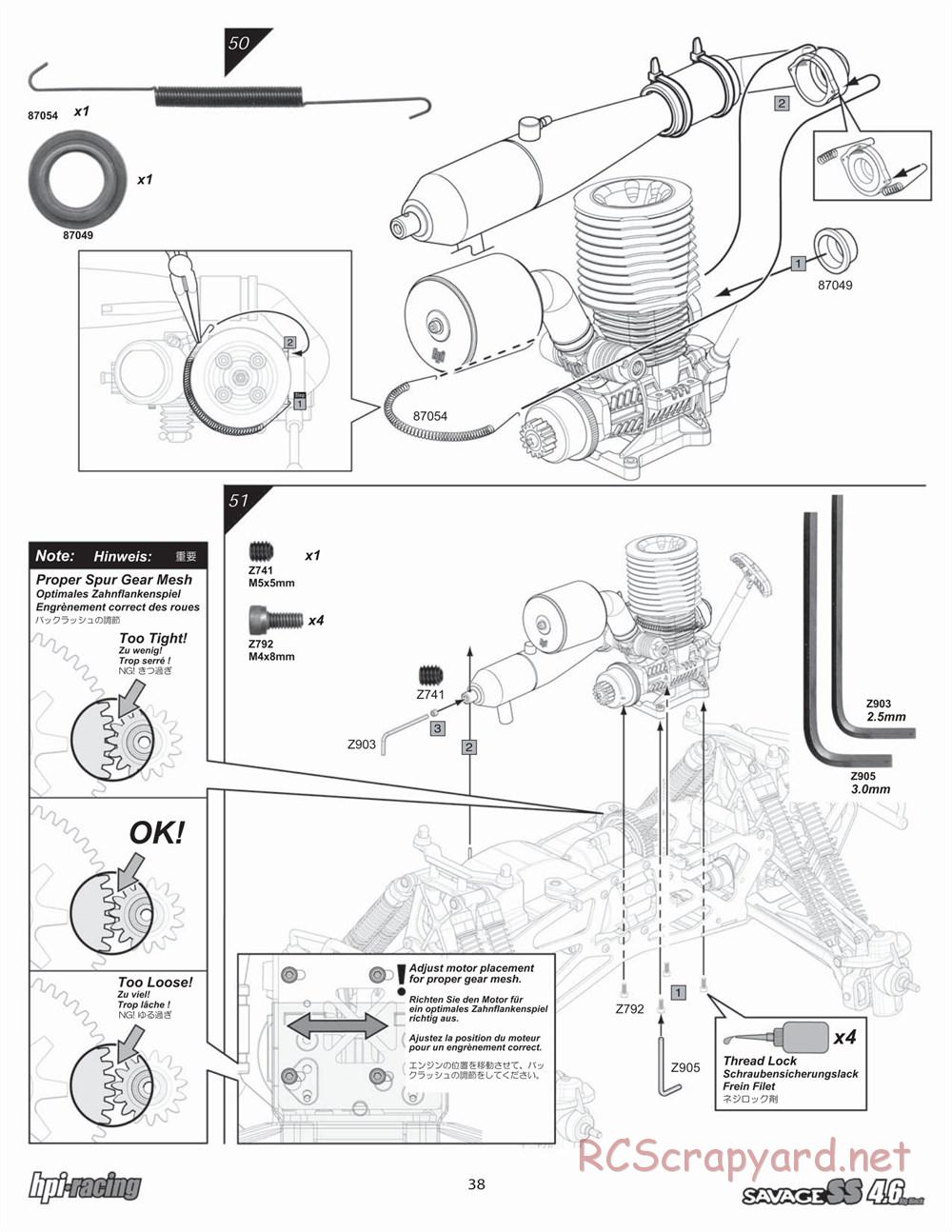 HPI - Savage SS 4.6 - Manual - Page 38