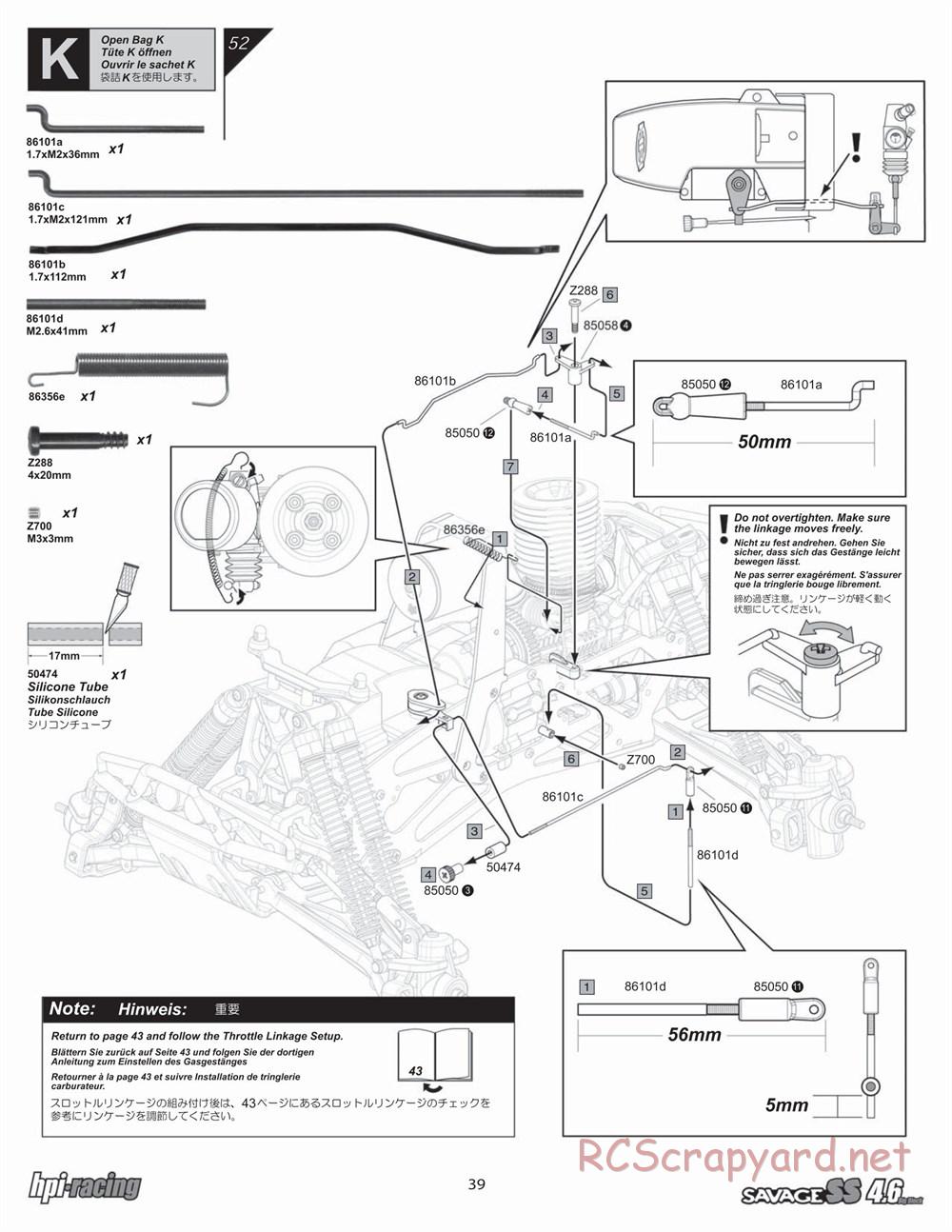 HPI - Savage SS 4.6 - Manual - Page 39