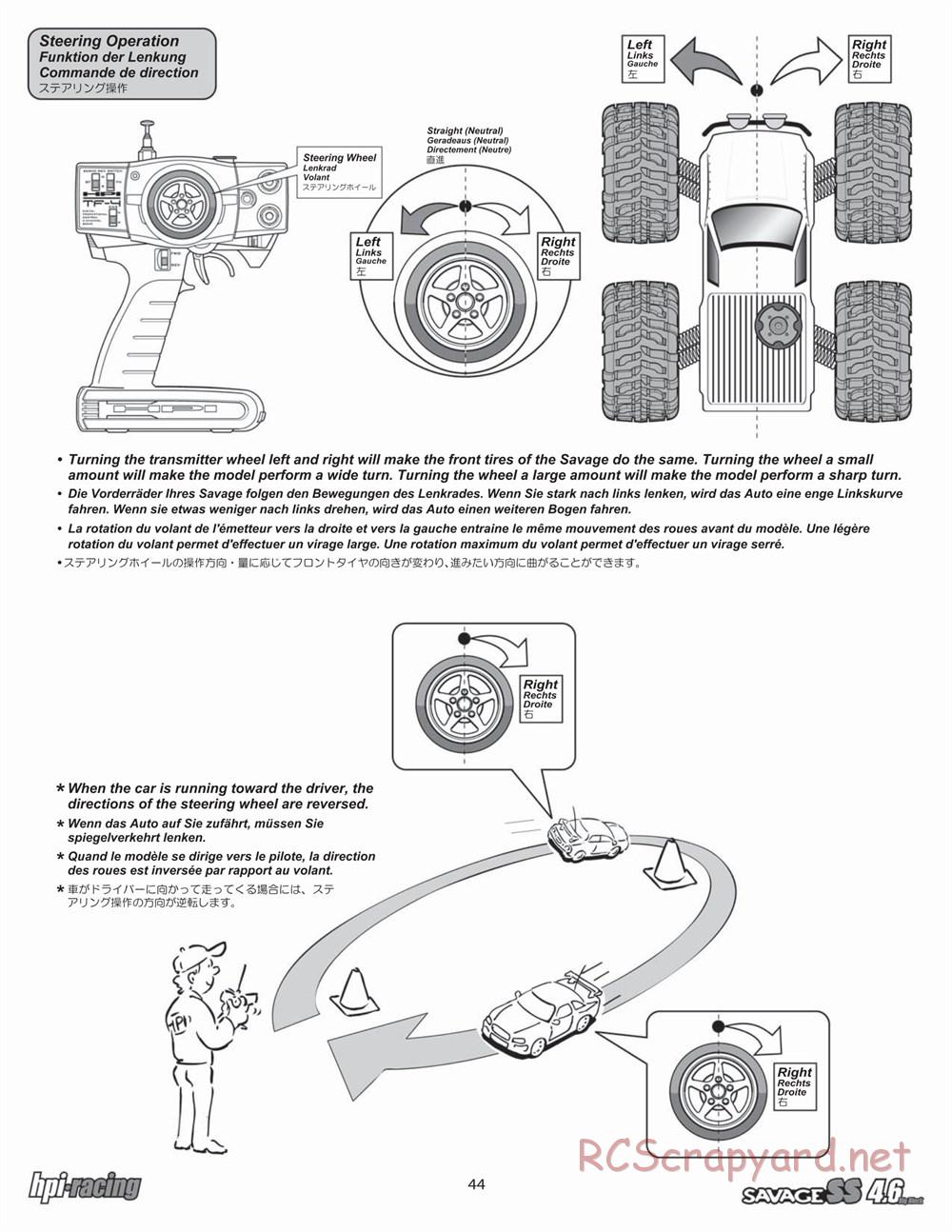 HPI - Savage SS 4.6 - Manual - Page 44