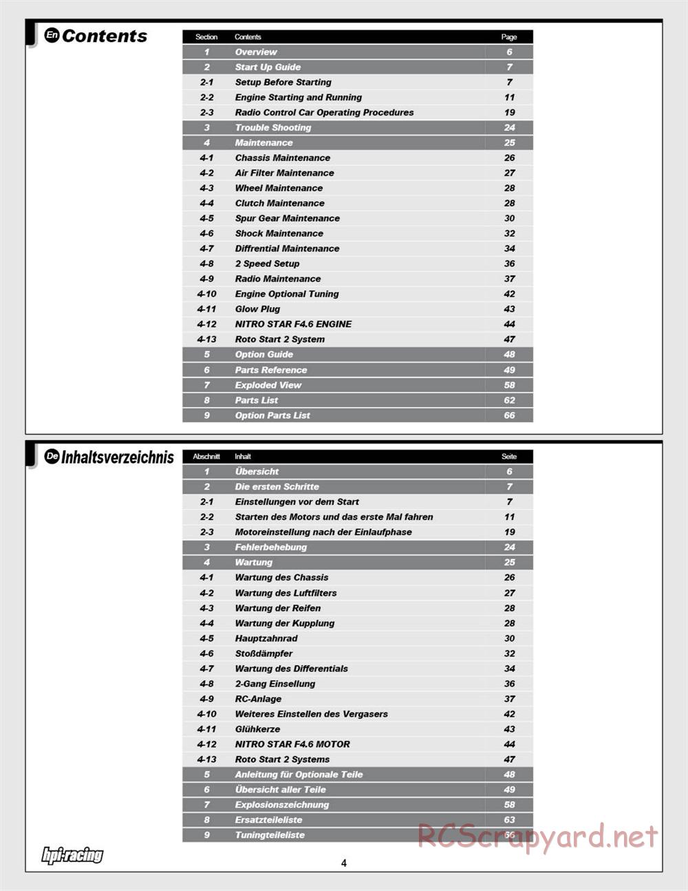 HPI - Savage X 4.6 - Manual - Page 4