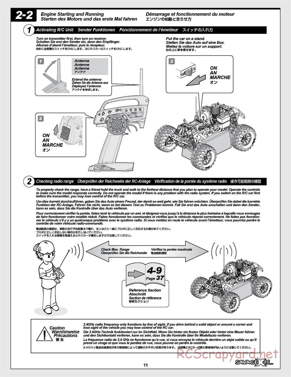HPI - Savage X 4.6 - Manual - Page 11