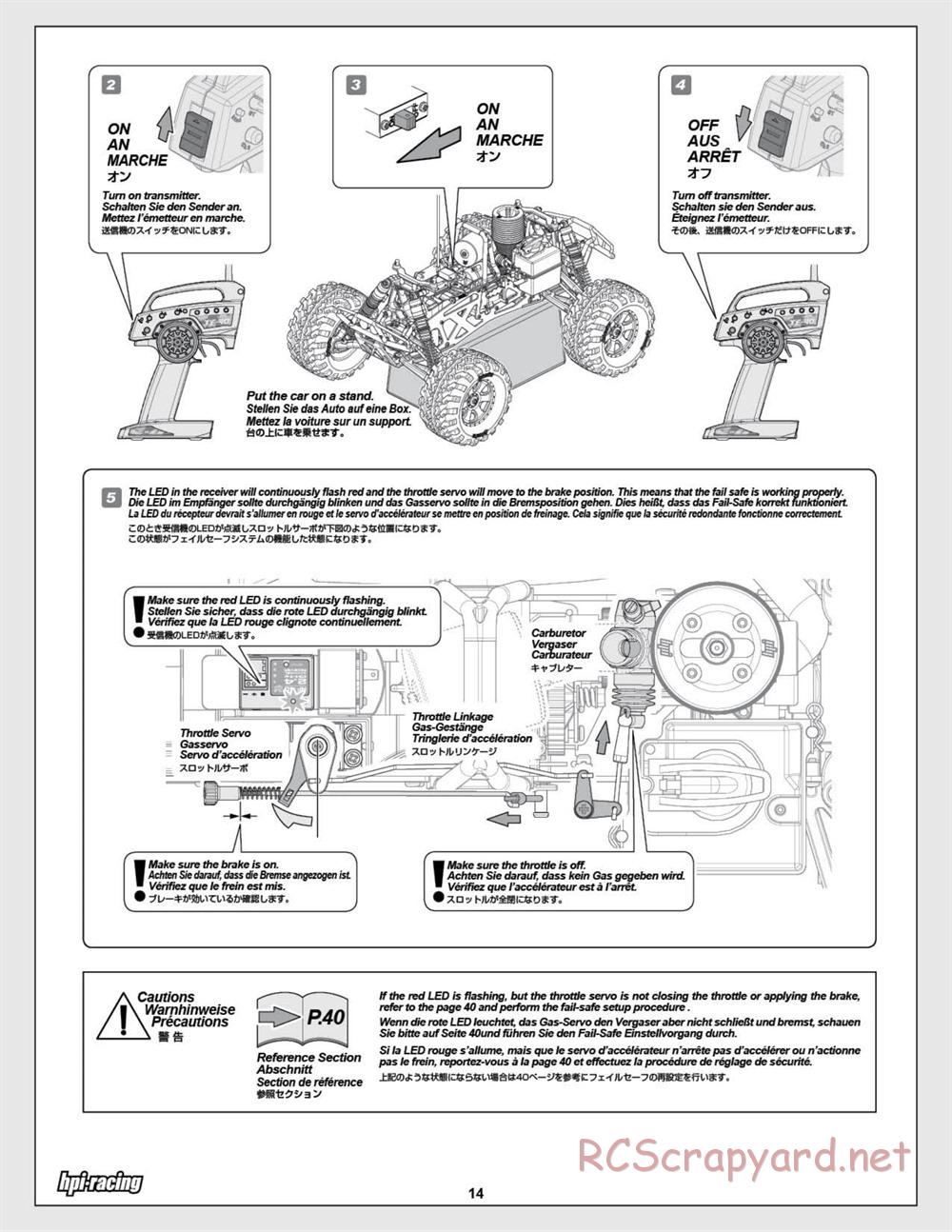 HPI - Savage X 4.6 - Manual - Page 14