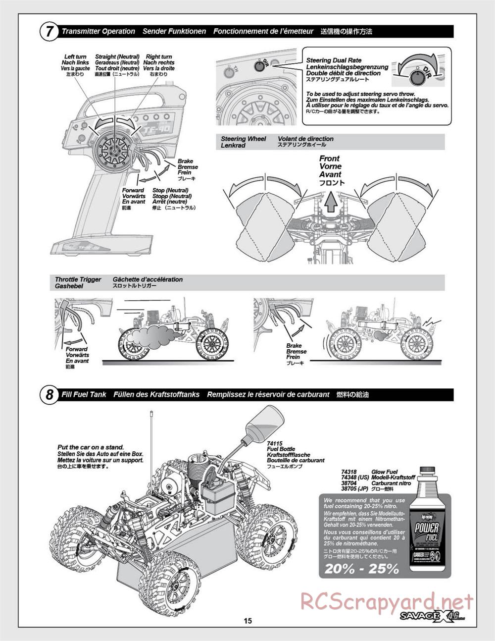 HPI - Savage X 4.6 - Manual - Page 15