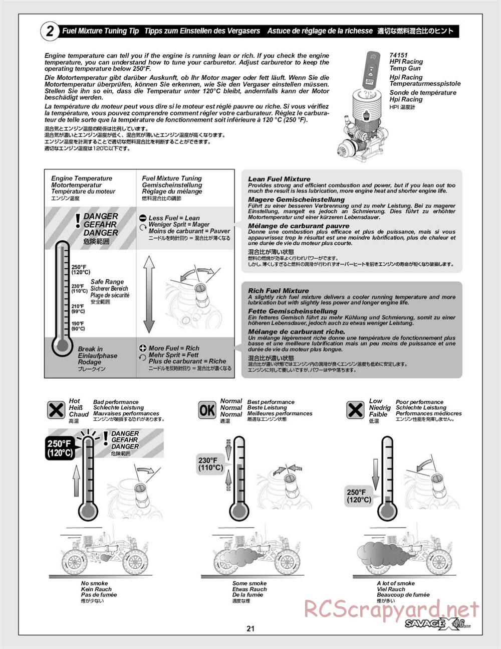 HPI - Savage X 4.6 - Manual - Page 21