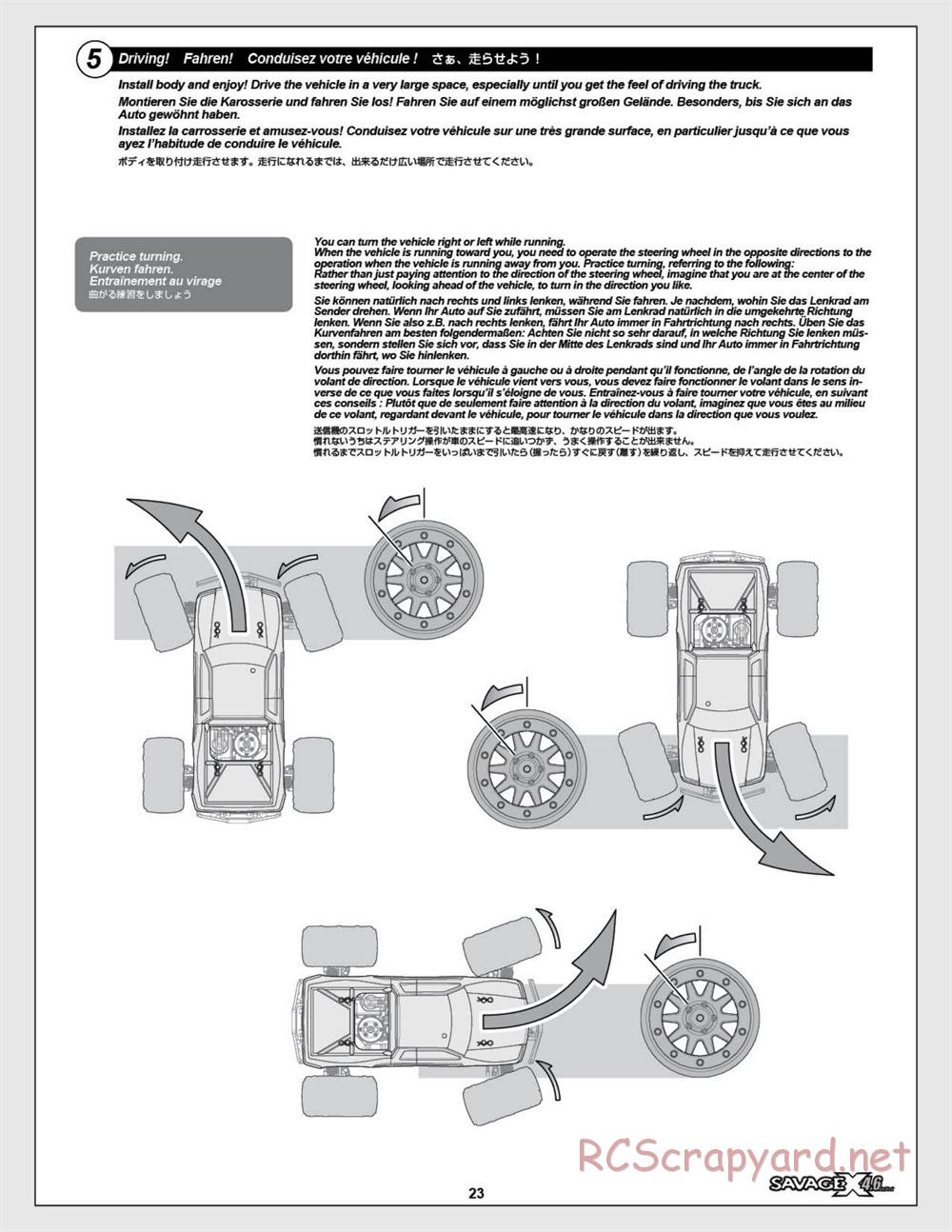 HPI - Savage X 4.6 - Manual - Page 23