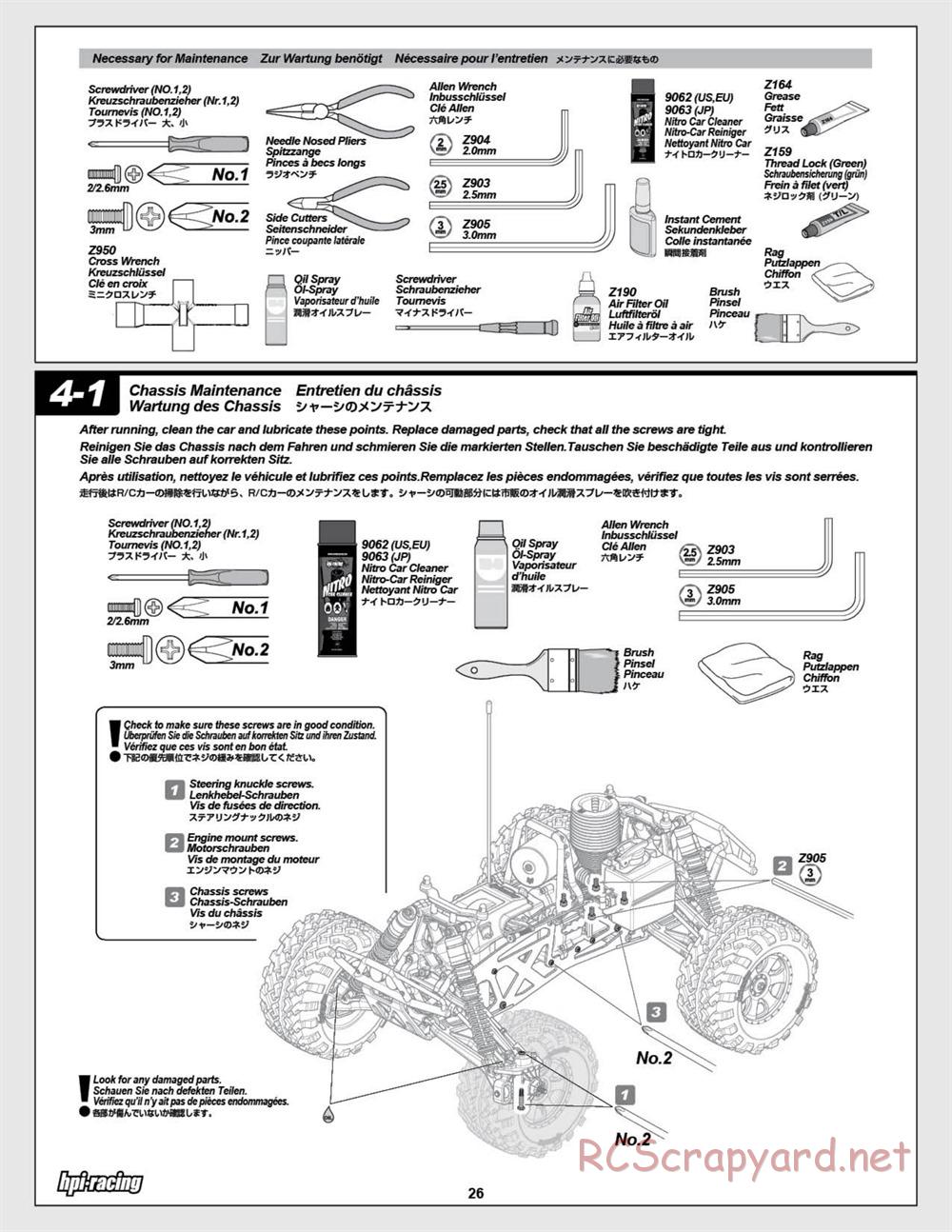 HPI - Savage X 4.6 - Manual - Page 26