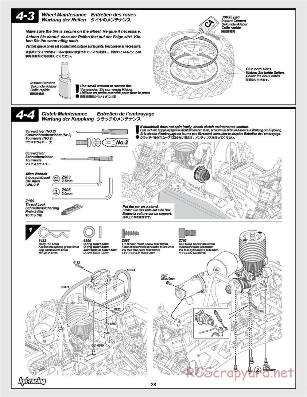 HPI - Savage X 4.6 - Manual - Page 28