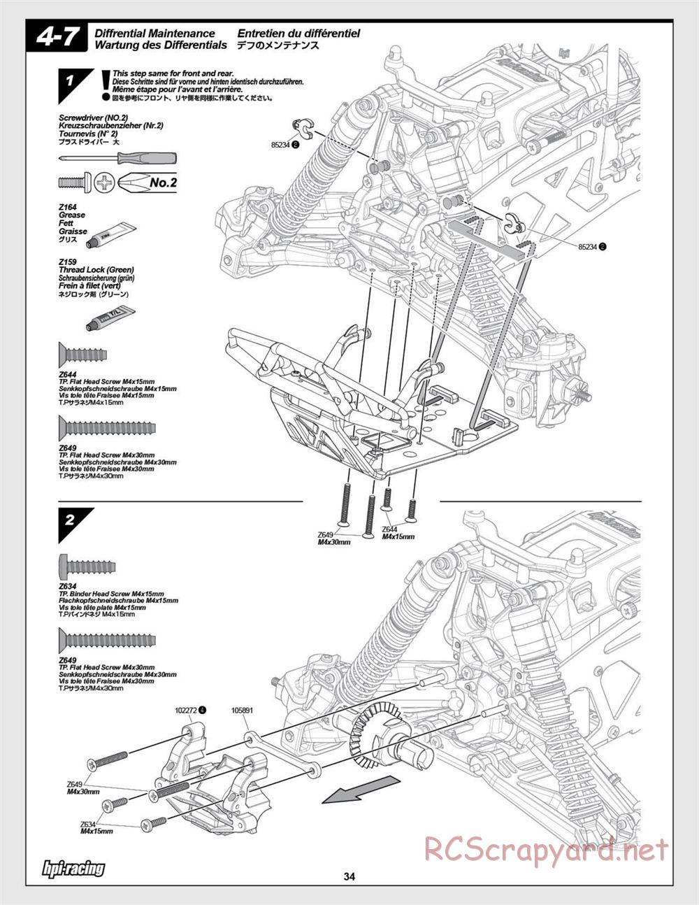 HPI - Savage X 4.6 - Manual - Page 34