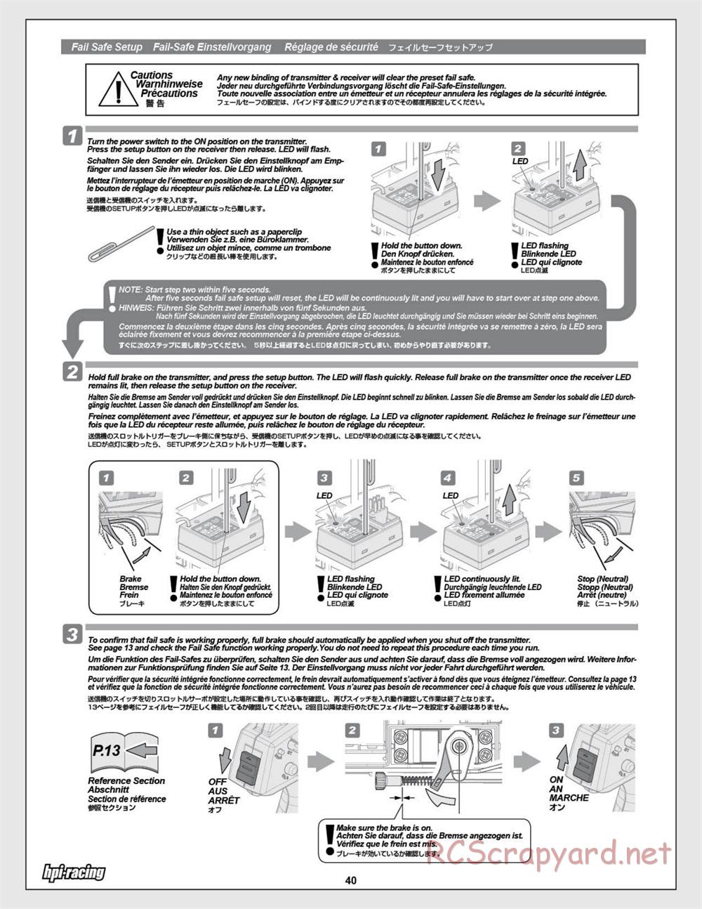 HPI - Savage X 4.6 - Manual - Page 40