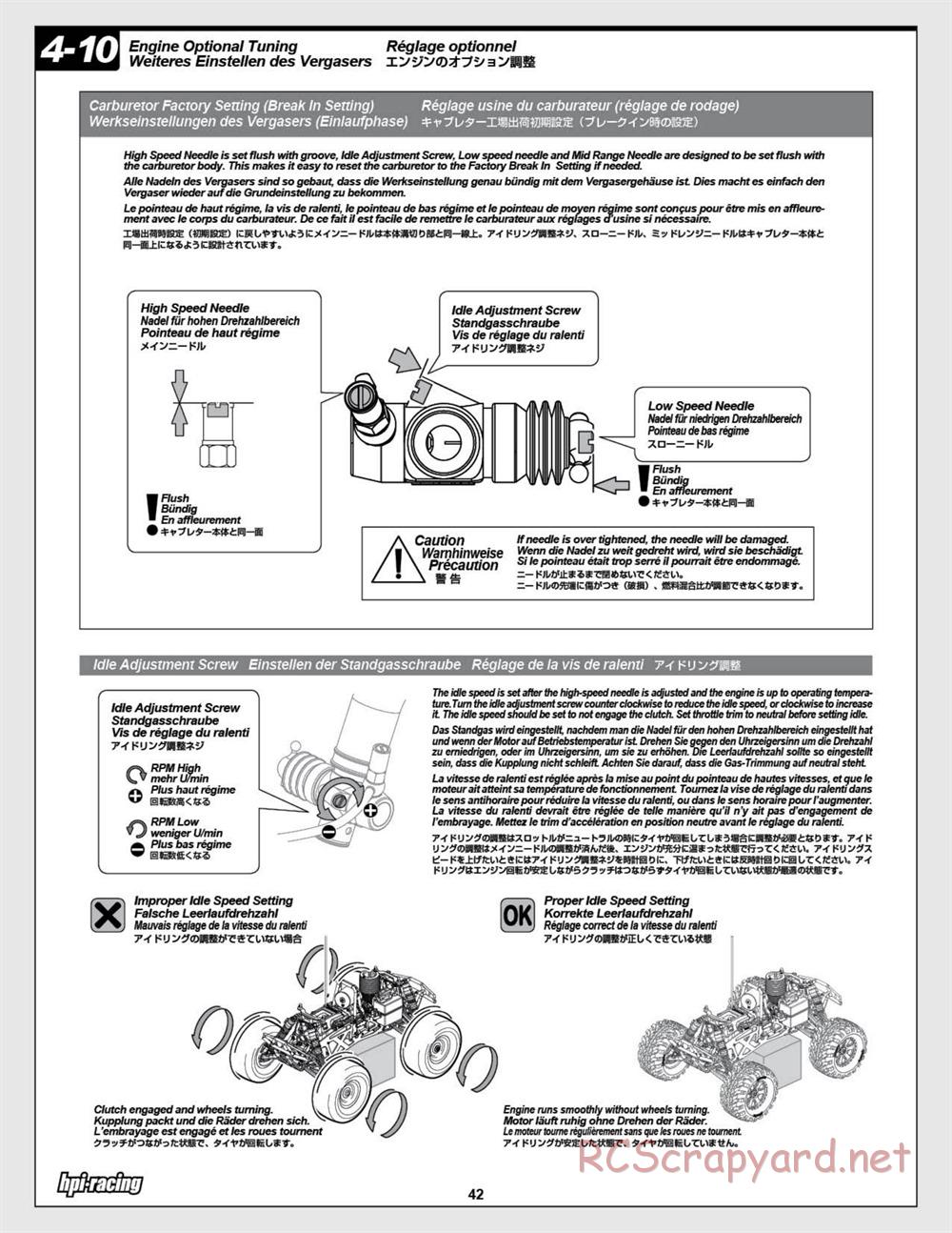 HPI - Savage X 4.6 - Manual - Page 42