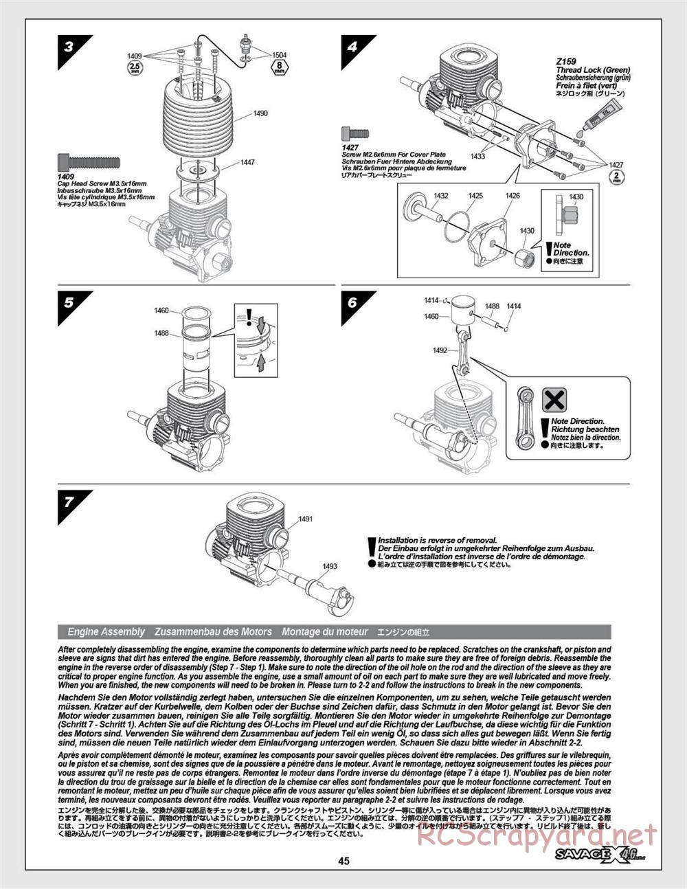 HPI - Savage X 4.6 - Manual - Page 45