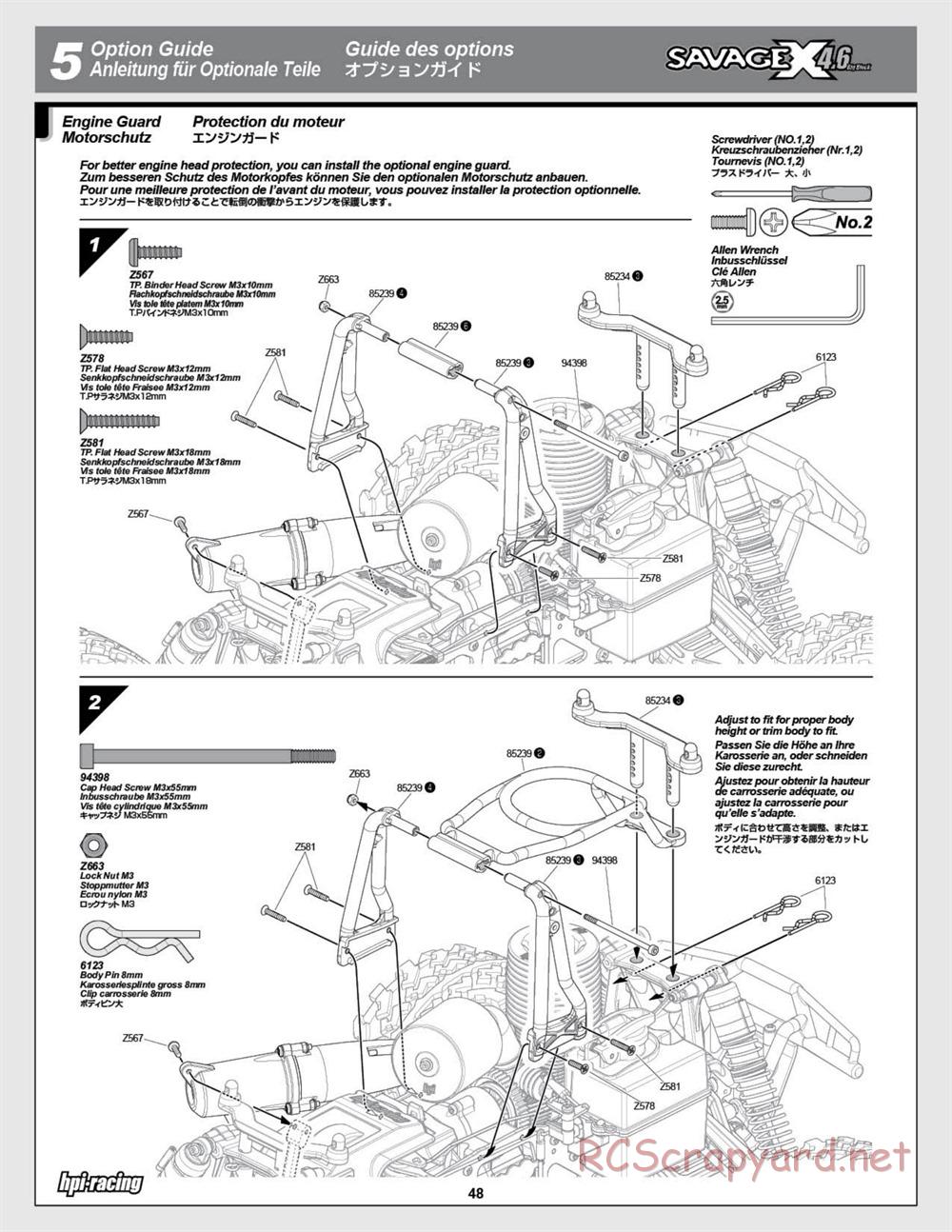 HPI - Savage X 4.6 - Manual - Page 48