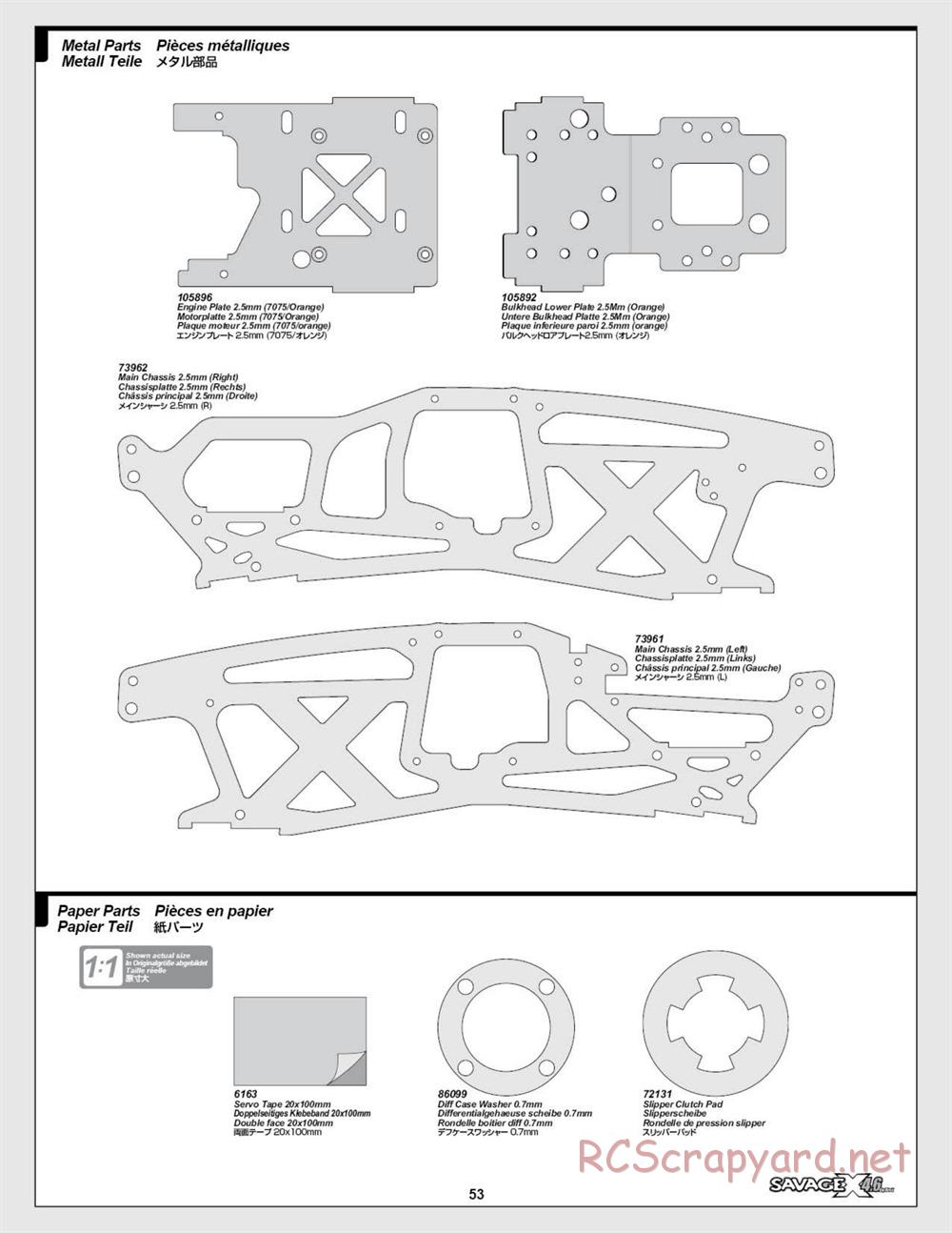 HPI - Savage X 4.6 - Manual - Page 53