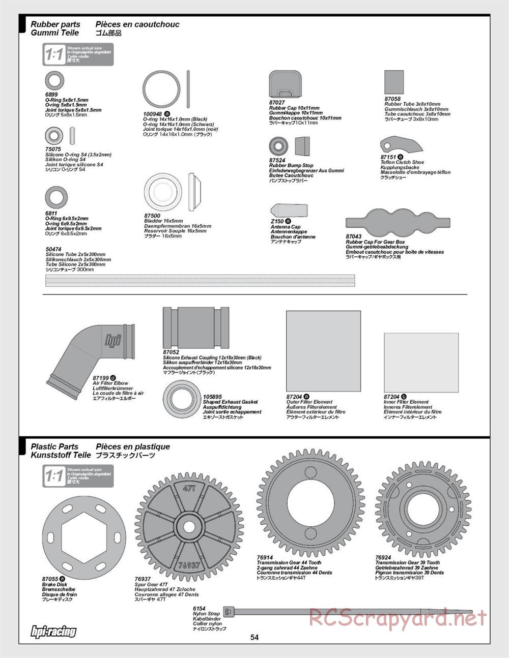 HPI - Savage X 4.6 - Manual - Page 54