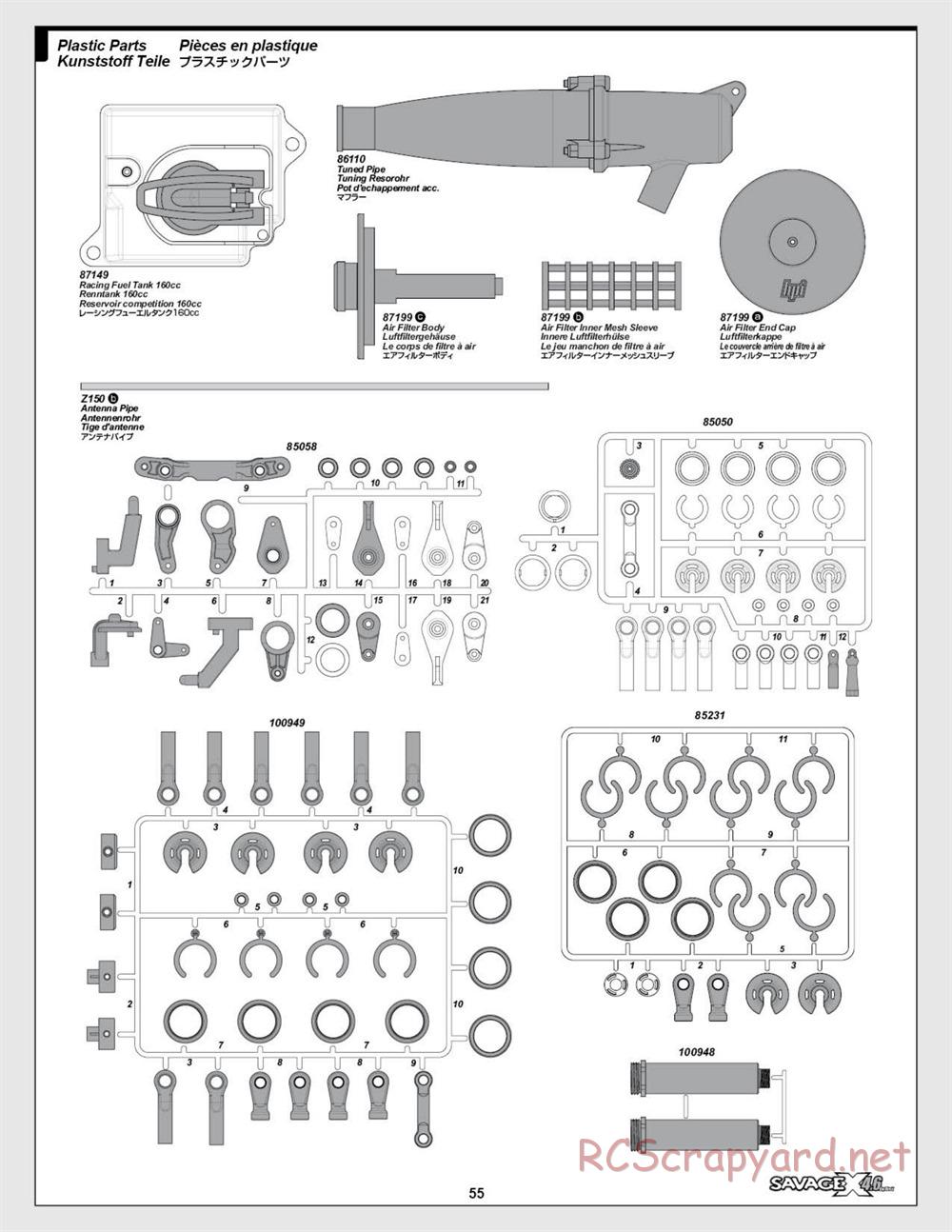 HPI - Savage X 4.6 - Manual - Page 55