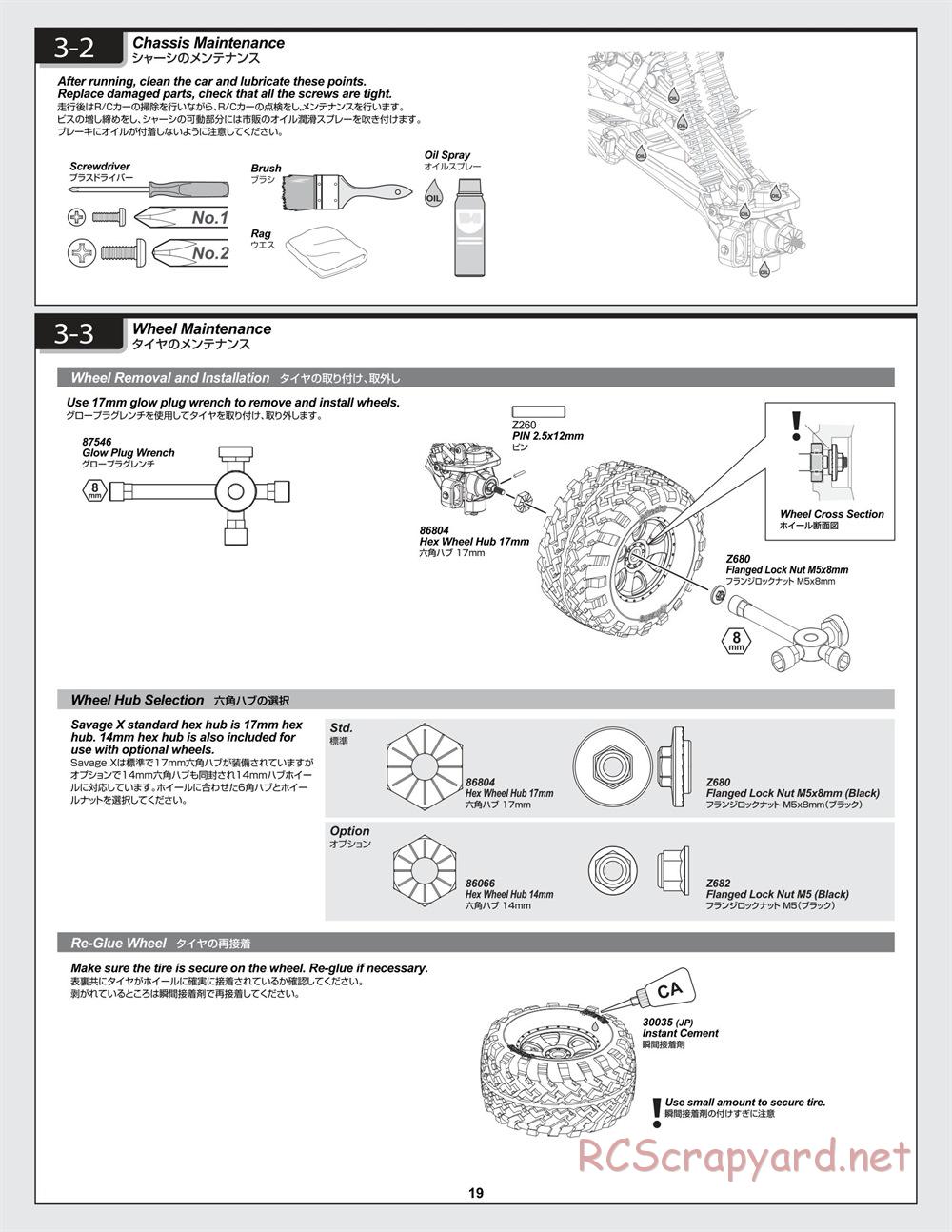 HPI - Savage-X 4.6 - Manual - Page 19