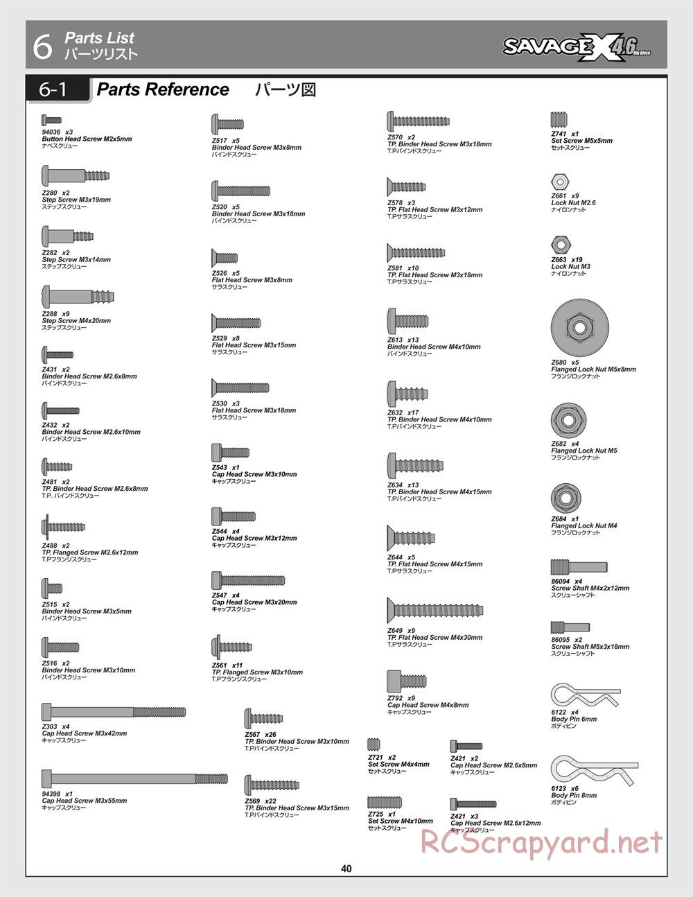 HPI - Savage-X 4.6 - Manual - Page 40