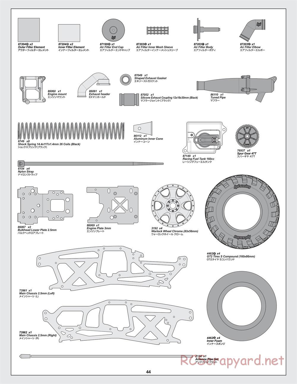 HPI - Savage-X 4.6 - Manual - Page 44