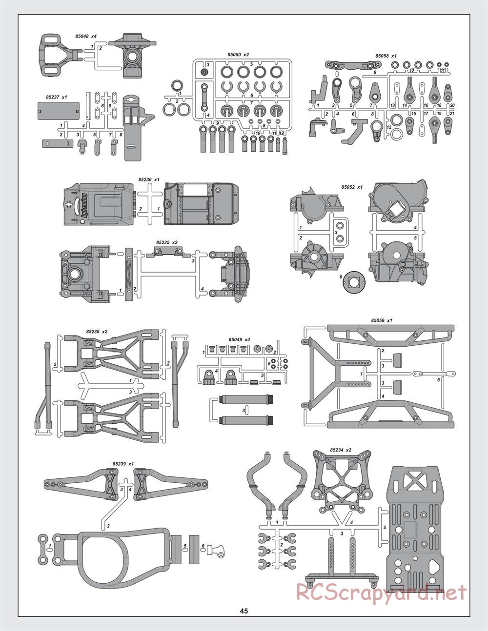 HPI - Savage-X 4.6 - Exploded View - Page 45