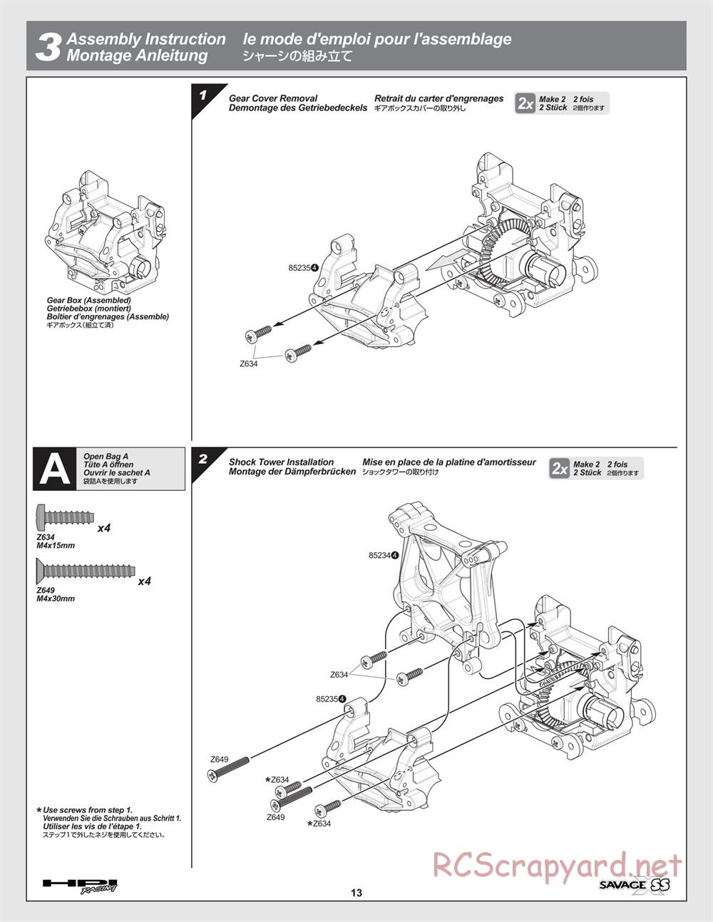 HPI - Savage-X SS - Manual - Page 13