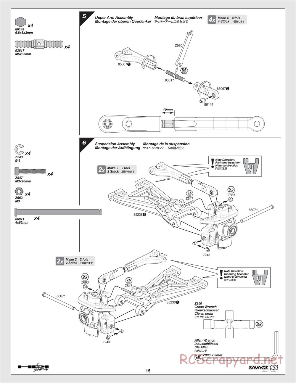 HPI - Savage-X SS - Manual - Page 15