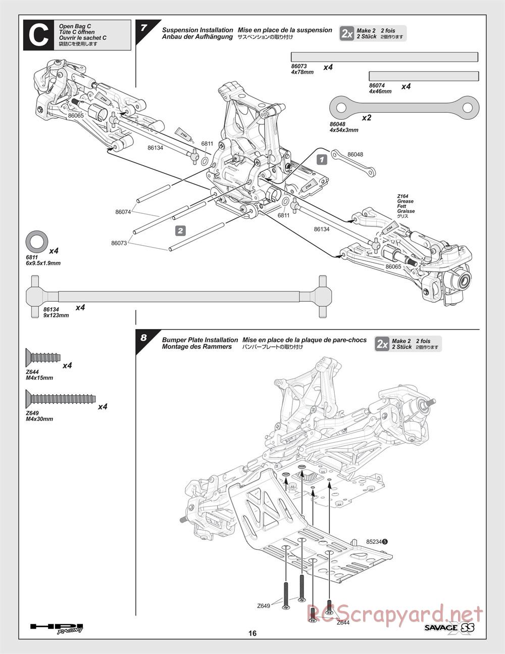 HPI - Savage-X SS - Manual - Page 16