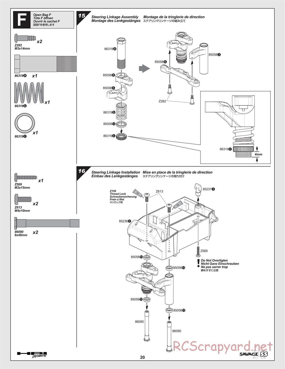 HPI - Savage-X SS - Manual - Page 20