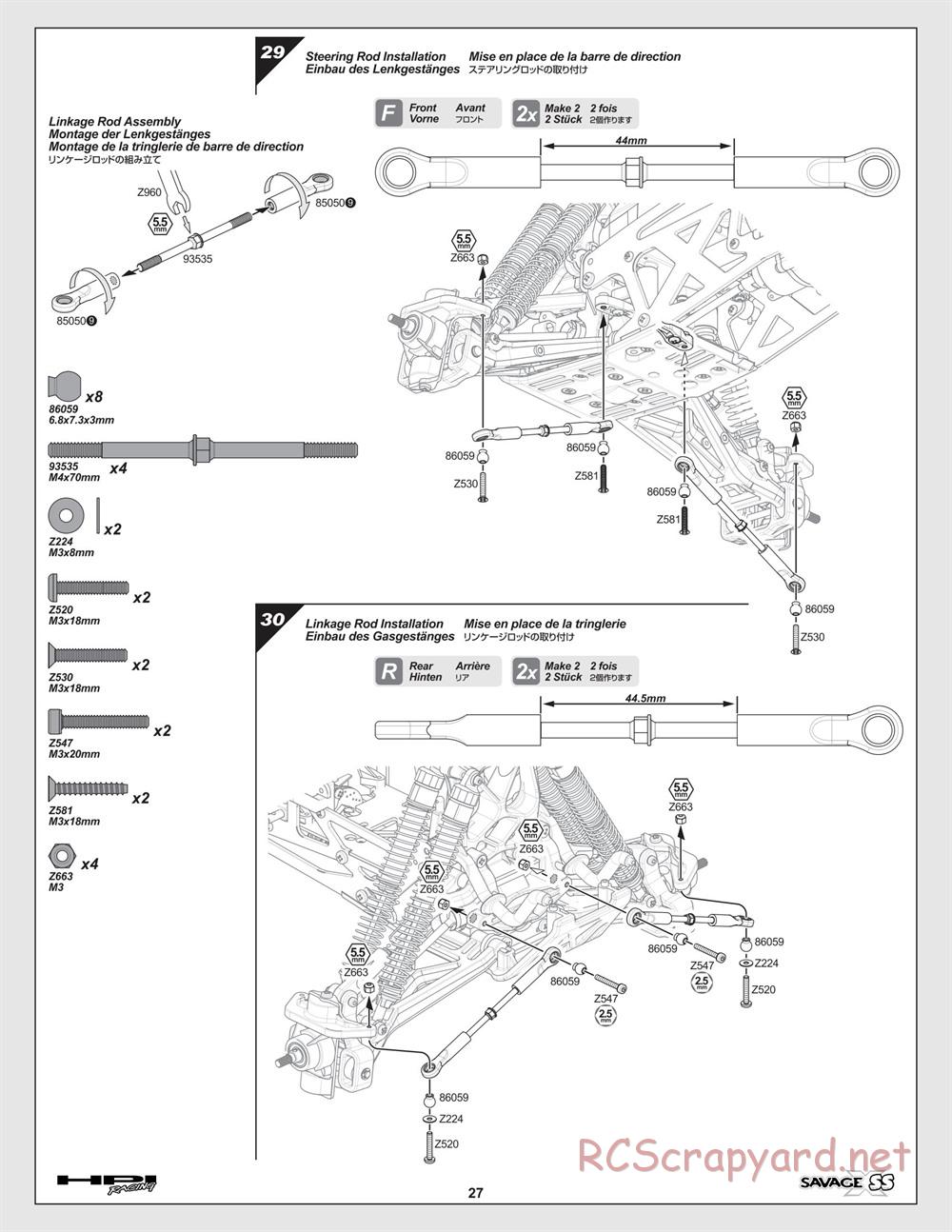 HPI - Savage-X SS - Manual - Page 27