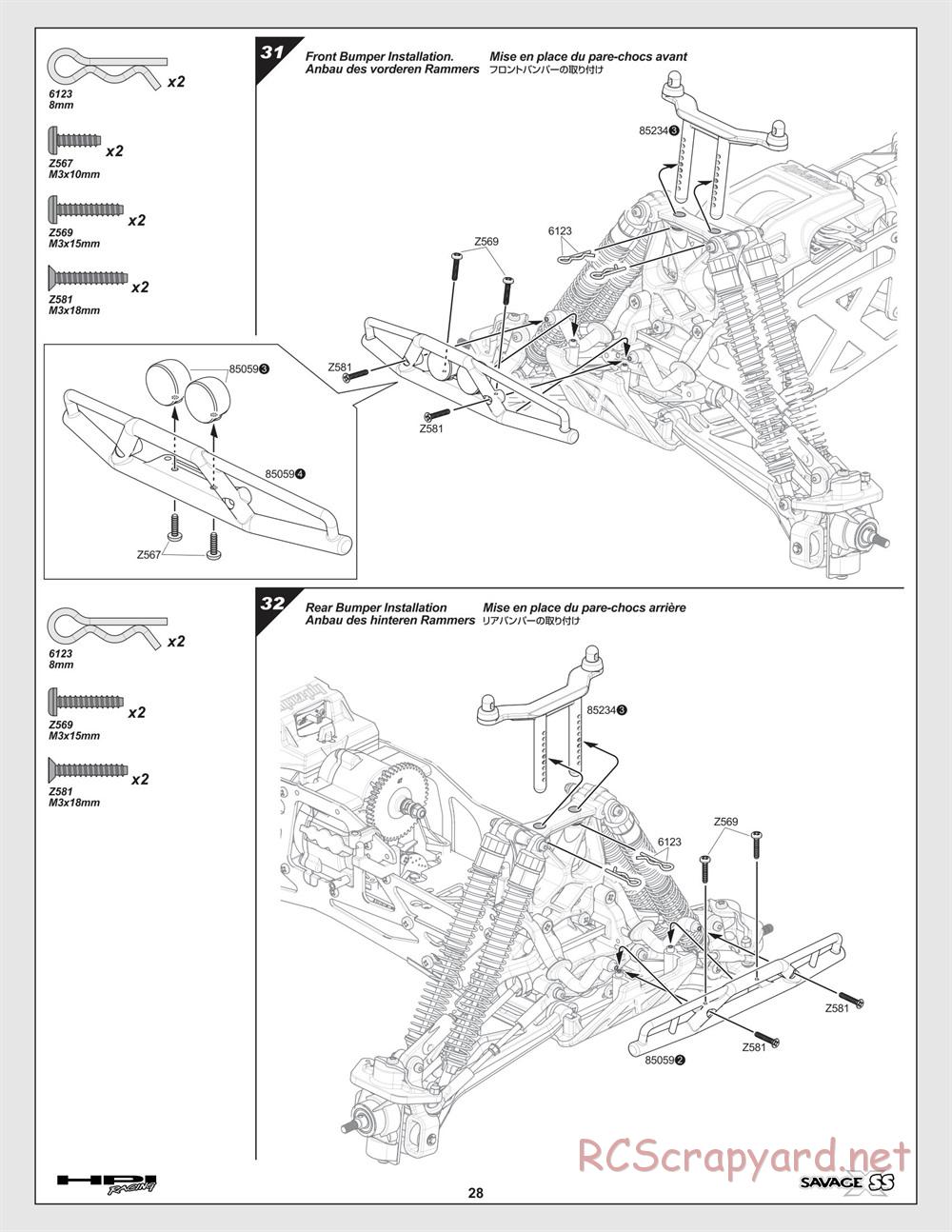 HPI - Savage-X SS - Manual - Page 28